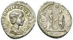 Aqulia Severa AR Denarius, rare 

Elagabalus (218-222 AD) for Aquilia Severa Augusta. AR Denarius (18-20 mm, 3.23 g), Rome, 220-222 AD.
Obv. IVLIA ...