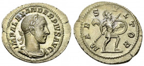 Severus Alexander AR Denarius, Mars reverse 

Severus Alexander (222-235 AD). AR Denarius (20-22 mm, 2.63 g), Rome.
 Obv. IMP ALEXANDER PIVS AVG, L...