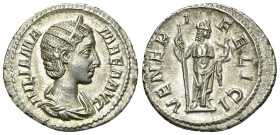 Iulia Mamaea AR Denarius, Venus reverse 

Severus Alexander (222-235) for Iulia Mamaea. AR Denarius (19-20 mm, 2.74 g), Rome, 224.
Obv. IVLIA MAMAE...