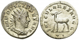 Philippus I AR Antoninianus, Antelope reverse 

Philippus I Arabs (244-249 AD). AR Antoninianus (22 mm, 4.21 g), Rome, 248.
Obv. IMP PHILIPPVS AVG,...