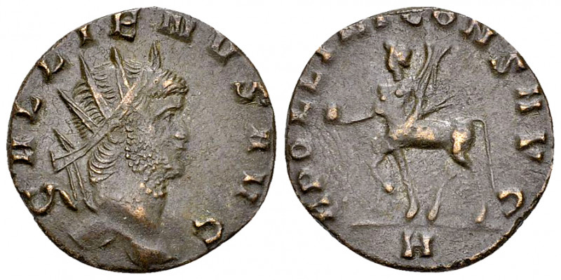 Gallienus AE Antoninianus, Centaur reverse 

Gallienus (253-268 A). AE Antonin...