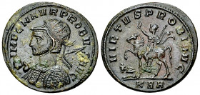 Probus AE Antoninianus, Emperor/captive reverse 

Probus (276-282 AD). AE Antoninianus (22-24 mm, 4.28 g). Serdica.
Obv. IMP C M AVR PROBVS AVG, Ra...