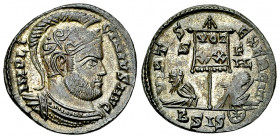 Licinius silvered AE Nummus, Siscia 

Licinius (308-324 AD). Silvered AE Nummus (19 mm, 3.12 g), Siscia, 320.
Obv. IMP LICINIVS AVG, Helmeted and c...