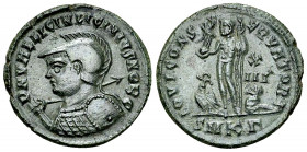 Licinius II AE Nummus, Cyzicus 

Licinius I (308-324 AD) for Licinius II Caesar (317-324). AE Nummus (20 mm, 3.39 g), Cyzicus, 3rd officina, 321-324...