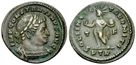 Constantinus I AE Nummus, Trier 

Constantinus I 'the Great' (306-337 AD). AE Nummus (23-24 mm, 4.16 g), Trier, c. 310-313.
Obv. IMP CONSTANITNVS A...