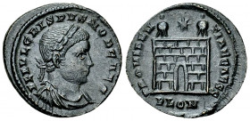 Crispus Caesar AE Nummus, London 

Constantinus I 'the Great' (306-337 AD) for Crispus Caesar. AE Nummus (20 mm, 3.04 g), Londinium, 324-325.
Obv. ...