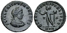 Crispus Caesar AE Nummus, Trier 

Constantinus I 'the Great' (306-337 AD) for Crispus Caesar. AE Nummus (18 mm, 3.18 g), Trier, 2nd officina, 317.
...