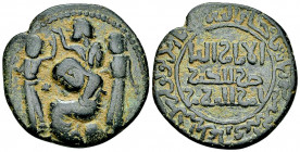 Artuqids AE Dirhem 

Artuqids of Mardin. Al-din Yuluk Arslan (580-595 AH/1184-1201 AD). AE Dirhem (30 mm, 12.50 g).
 SS 35.

Very fine.