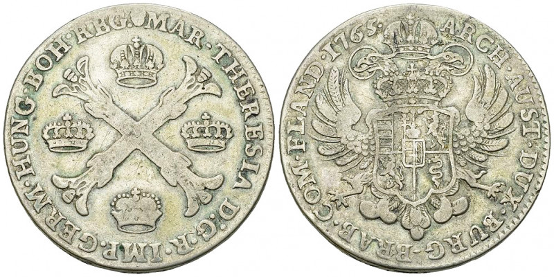 Maria Theresia, AR Kronentaler 1765 

Austrian Netherlands. Maria Theresia. AR...