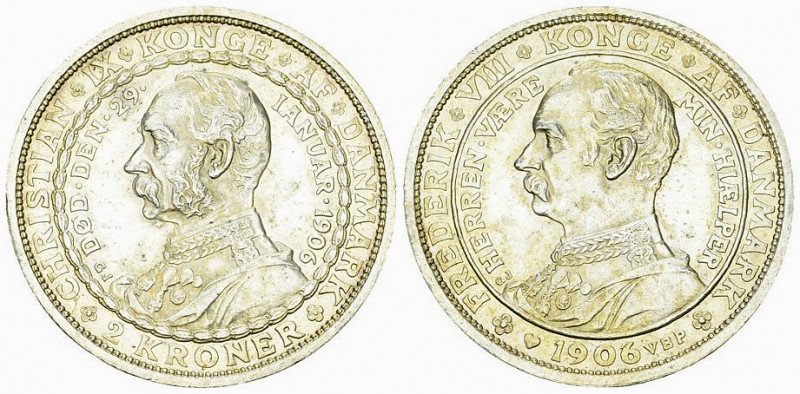 Denmark AR 2 Kroner 1906 

Denmark, Kingdom. Frederik VIII (1906-1912). AR 2 K...