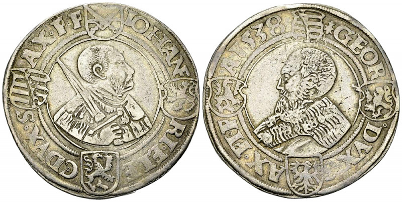 Sachsen, AR Taler 1538 

Deutschland. Sachsen, Kurfürstentum. Johann Friedrich...