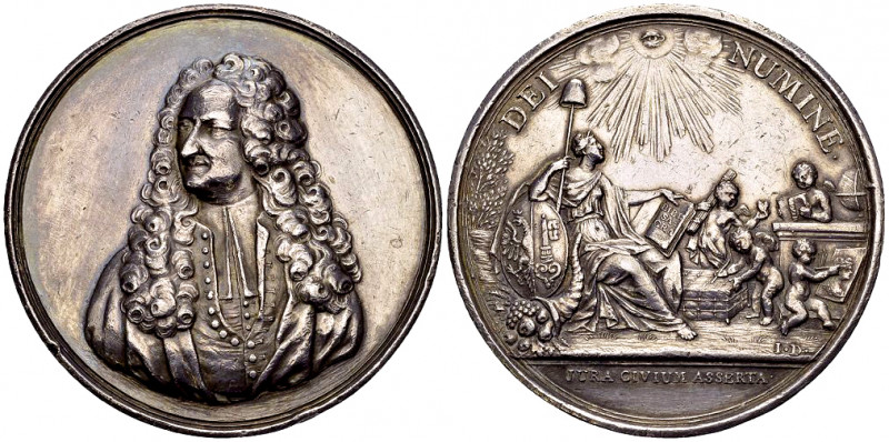 Genf, AR Medaille o.J. (1734), Louis Lefort 

Schweiz, Genf /Genève. AR Medail...