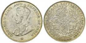 Straits Settlements AR Dollar 1920 

Straits Settlements. George V. AR Dollar 1920 (16.85 g).
KM 33.

Almost uncirculated.
