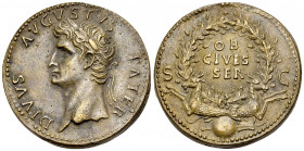 Augustus AE "Sestertius", later aftercast 

Augustus, after Giovanni Cavino (1500-1570). Paduan AE "Sestertius" (34 mm, 23.98 g). 
Obv. DIVVS AVGVS...