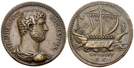 Hadrianus AE "Sestertius", later aftercast 

Hadrianus, after Giovanni Cavino (1500-1570). Paduan AE "Sestertius" (35 mm, 28.95 g). 
Obv. HADRIANVS...