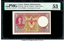 Ceylon Government of Ceylon 2 Rupees 19.9.1942 Pick 35a PMG About Uncirculated 53. Annotation.

HID09801242017

© 2020 Heritage Auctions | All Rights ...