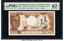 Chad Banque Des Etats De L'Afrique Centrale 500 Francs ND (1974) Pick 2a PMG Superb Gem Unc 67 EPQ. 

HID09801242017

© 2020 Heritage Auctions | All R...