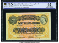 East Africa East African Currency Board 20 Shillings = 1 Pound 1.1.1955 Pick 35 PCGS Uncirculated 62. 

HID09801242017

© 2020 Heritage Auctions | All...