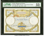 France Banque de France 50 Francs 6.8.1931 Pick 80a PMG About Uncirculated 53. Small tears.

HID09801242017

© 2020 Heritage Auctions | All Rights Res...