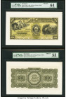 Honduras Banco Centro-Americano 20 Pesos 1888 Pick S135fp; S135bp Front and Back Proofs PMG Choice Uncirculated 64; About Uncirculated 53. The front P...