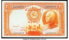 Iran Bank Melli 20 Rials ND (1938) / AH1317 Pick 34Ab Extremely Fine. 

HID09801242017

© 2020 Heritage Auctions | All Rights Reserved