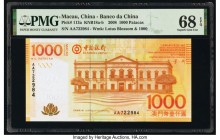Macau Banco Da China 1000 Patacas 2008 Pick 113a KNB18 PMG Superb Gem Unc 68 EPQ. 

HID09801242017

© 2020 Heritage Auctions | All Rights Reserved