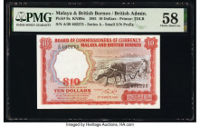 Malaya and British Borneo Board of Commissioners of Currency 10 Dollars 1.3.1961 Pick 9a B109 KNB9a PMG Choice About Unc 58. 

HID09801242017

© 2020 ...