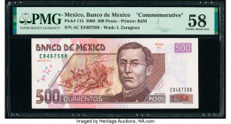 Mexico Banco de Mexico 500 Pesos 18.10.2000 Pick 120a PMG Choice About Unc 58. This note was misattributed by PMG and is actually Pick 120a.

HID09801...
