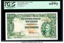 New Zealand Reserve Bank of New Zealand 10 Pounds ND (1960-67) Pick 161d PCGS Gem New 66PPQ. 

HID09801242017

© 2020 Heritage Auctions | All Rights R...