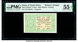 North Africa States of North Africa 5 Cents ND Pick UNL Printer's Design PMG About Uncirculated 55 EPQ. 

HID09801242017

© 2020 Heritage Auctions | A...