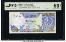 Qatar Qatar Central Bank 50 Riyals ND (1996) Pick 17 PMG Gem Uncirculated 66 EPQ. 

HID09801242017

© 2020 Heritage Auctions | All Rights Reserved