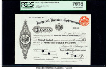 Russia Imperial Russian Government 1000 Pounds 22.2.1916 Pick UNL PCGS Superb Gem New 67PPQ. Four POCs.

HID09801242017

© 2020 Heritage Auctions | Al...