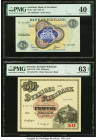 Scotland Bank of Scotland 5 Pounds 8.12.1969 Pick 110b PMG Extremely Fine 40; Sweden Sveriges Riksbank 50 Kronor 1962 Pick 47d PMG Choice Uncirculated...