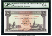 Scotland Clydesdale & North of Scotland Bank Ltd. 5 Pounds 1.6.1955 Pick 192a PMG Choice Uncirculated 64. 

HID09801242017

© 2020 Heritage Auctions |...