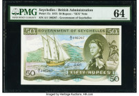 Seychelles Government of Seychelles 50 Rupees 1.8.1973 Pick 17e PMG Choice Uncirculated 64. 

HID09801242017

© 2020 Heritage Auctions | All Rights Re...