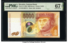 Slovakia Slovak National Bank 5000 Korun 2003 Pick 43 PMG Superb Gem Unc 67 EPQ. 

HID09801242017

© 2020 Heritage Auctions | All Rights Reserved