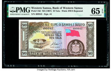 Western Samoa Bank of Western Samoa 10 Tala ND (1967) Pick 18d PMG Gem Uncirculated 65 EPQ. 

HID09801242017

© 2020 Heritage Auctions | All Rights Re...