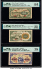 China People's Bank of China 5; 20 (2) Yuan 1948; 1949 (2) Pick 802a; 821b; 824a Three Examples PMG Choice Uncirculated 64; About Uncirculated 55; Cho...
