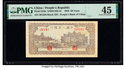 China People's Bank of China 20 Yuan 1949 Pick 819a S/M#C282-31 PMG Choice Extremely Fine 45. Only mild circulation is present on this scarce 20 Yuan ...