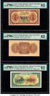 China People's Bank of China Group Lot of 3 Pairs of Front and Back Specimen. The following notes are included in this lot: 500 Yuan 1949 Pick 845s1; ...