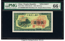 China People's Bank of China 500 Yuan 1949 Pick 846s S/M#C282-54 Specimen PMG Gem Uncirculated 66 EPQ. Pack fresh originality and excellent technical ...