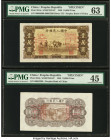 China People's Bank of China 10,000 Yuan 1949 Pick 853s S/M#C282-67 Front and Back Specimen PMG Choice Uncirculated 63; Choice Extremely Fine 45. This...