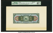 China American-Oriental Banking Corporation, Shanghai 5 Dollars 16.9.1919 Pick S97p Front and Back Proofs PMG Gem Uncirculated 66 EPQ; Superb Gem Unc ...