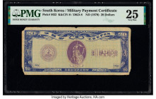 South Korea Military Payment Certificate 20 Dollars ND (1970) Pick M32 PMG Very Fine 25. South Korean Military Payment Certificates are rare and desir...