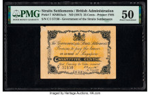 Straits Settlements Government of the Straits Settlements 25 Cents ND (1917) Pick 7 KNB15a-b PMG About Uncirculated 50. The price of silver rose signi...