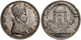 ITALIEN. SPEZIALSAMMLUNG PAPSTMEDAILLEN. Leo XII. 1823-1829. Silbermedaille Anno V (1828/1829). Auf die Errichtung der Papst-Kapelle. Stempel von G. C...