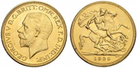 AUSTRALIEN. George V. 1910-1936. Sovereign 1930, Melbourne. 7.99 g. Seaby 4000. Schl. 583. Fr. 39. Fast FDC / About uncirculated.