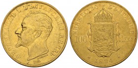 BULGARIEN. Ferdinand I. 1887-1918. 100 Lewa 1894, Kremnitz. 32.19 g. Schl. 1. Fr. 2. Sehr schön / Very fine.