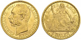 DÄNEMARK. Dänisch-Westindien. Christian IX. 1863-1906. 4 Daler-20 Francs 1904, Kopenhagen. 6.44 g. Hede 30. Fr. 1. Vorzüglich / Extremely fine.