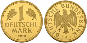 DEUTSCHLAND. Deutsche Goldmünzen seit 1871. Bundesrepublik Deutschland. 1 Goldmark 2001 J, Hamburg. 12.00 g. J. 481. FDC / Uncirculated.